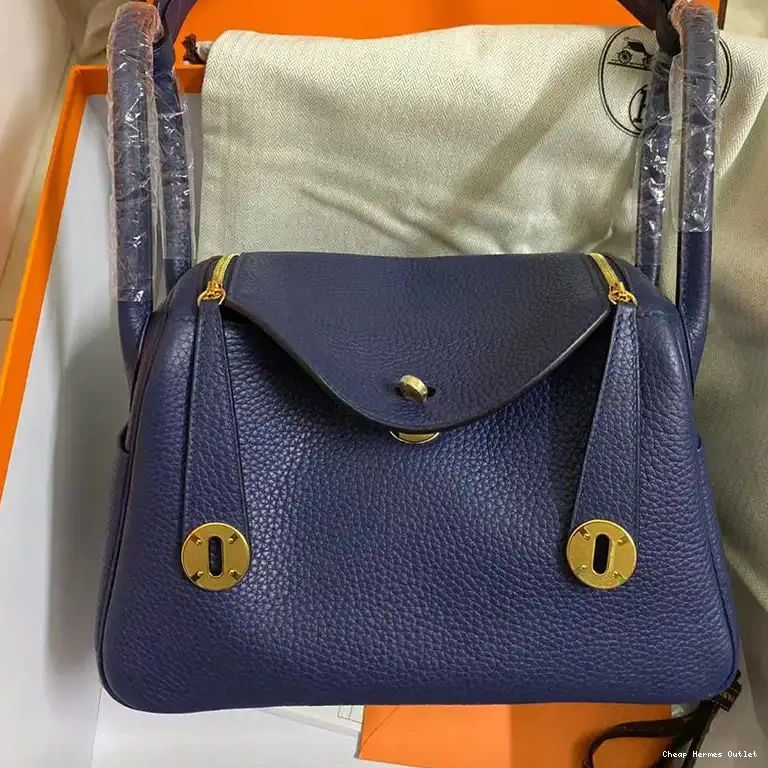 Clemence Mint Leather Hermes In Hardware Gold Bag Green Lindy 0505